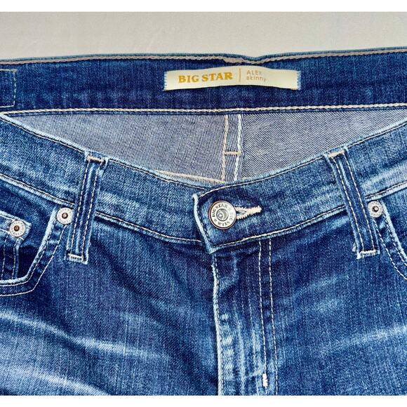 Big Star Alex Skinny Distressed Men's Jeans, Blue, Size 30 - Picture 3 of 4